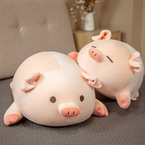 Chubby Chonky Pink Piggy Plushies | NEW-Enchanted peach