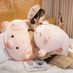 Chubby Chonky Pink Piggy Plushies | NEW-Enchanted peach