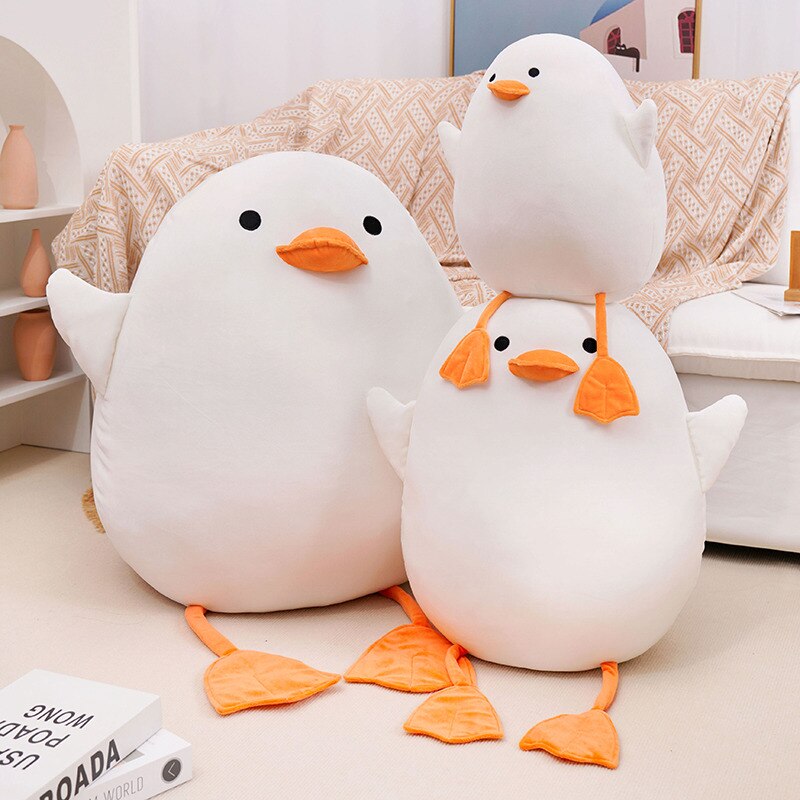 Chubby Kawaii Seagull Plushie-Enchanted peach