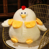 Chubby Round Chicken Plush-Enchanted peach