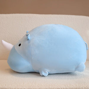 Cleo the Kawaii Chunky Rhino Plush-Enchanted peach