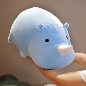 Cleo the Kawaii Chunky Rhino Plush-Enchanted peach