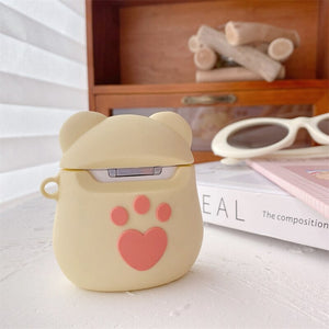 Cloak Bear Airpods Case (1&2&Pro)-Enchanted peach