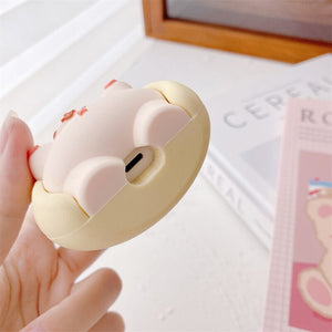 Cloak Bear Airpods Case (1&2&Pro)-Enchanted peach