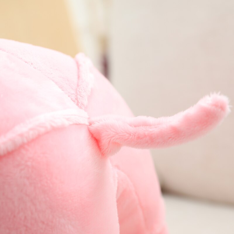 Colorful Cuddly Rhino Plushies-Enchanted peach