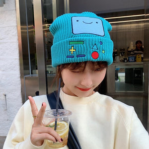 Colourful BMO Robot Beanie Hat-Enchanted peach