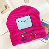 Colourful BMO Robot Beanie Hat-Enchanted peach