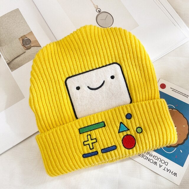 Colourful BMO Robot Beanie Hat-Enchanted peach