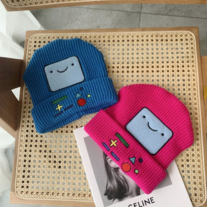 Colourful BMO Robot Beanie Hat-Enchanted peach