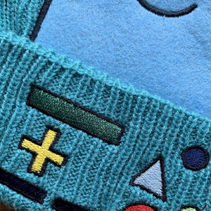 Colourful BMO Robot Beanie Hat-Enchanted peach