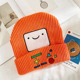 Colourful BMO Robot Beanie Hat-Enchanted peach