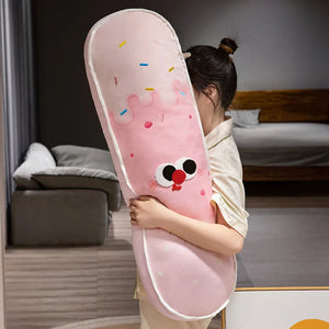 Colourful Ice Cream Long Pillow Plushie-Enchanted peach