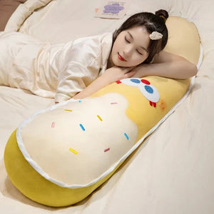 Colourful Ice Cream Long Pillow Plushie-Enchanted peach