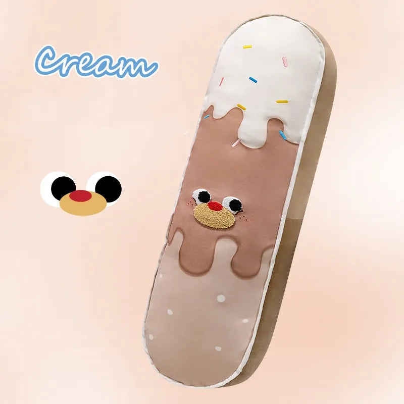 Colourful Ice Cream Long Pillow Plushie-Enchanted peach