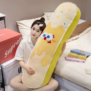 Colourful Ice Cream Long Pillow Plushie-Enchanted peach