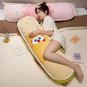 Colourful Ice Cream Long Pillow Plushie-Enchanted peach