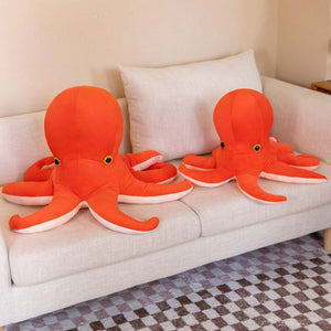 Colourful Octopus Duo Plushie-Enchanted peach