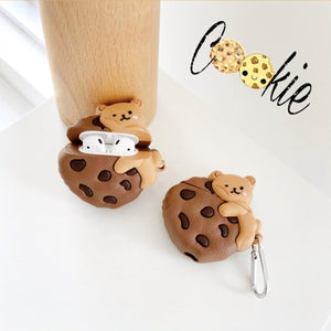 Cookie Bear Airpods Case (1&2&Pro)-Enchanted peach