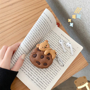 Cookie Bear Airpods Case (1&2&Pro)-Enchanted peach