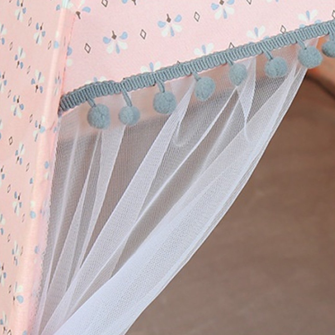 Cool Breezy Tent Cat Bed-Enchanted peach