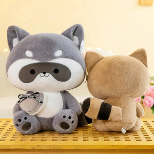 Coonie and Goonie the Raccoon Plushie Buddies-Enchanted peach