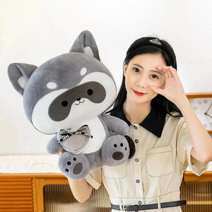 Coonie and Goonie the Raccoon Plushie Buddies-Enchanted peach