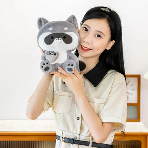 Coonie and Goonie the Raccoon Plushie Buddies-Enchanted peach