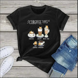 Corgi Corgfee Type Dog Tee-Enchanted peach