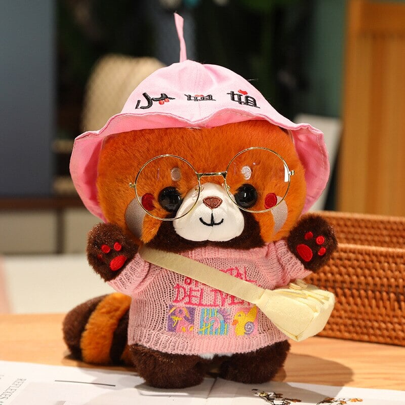 Cosplay Chai the Red Panda Plushie-Enchanted peach