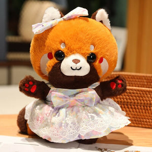 Cosplay Chai the Red Panda Plushie-Enchanted peach