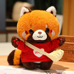 Cosplay Chai the Red Panda Plushie-Enchanted peach