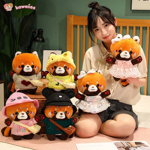 Cosplay Chai the Red Panda Plushie-Enchanted peach