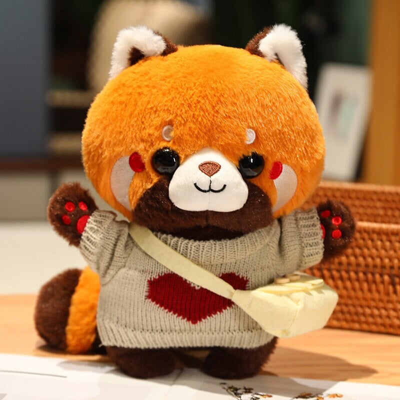 Cosplay Chai the Red Panda Plushie-Enchanted peach