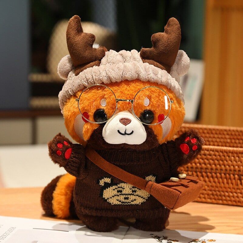 Cosplay Chai the Red Panda Plushie-Enchanted peach