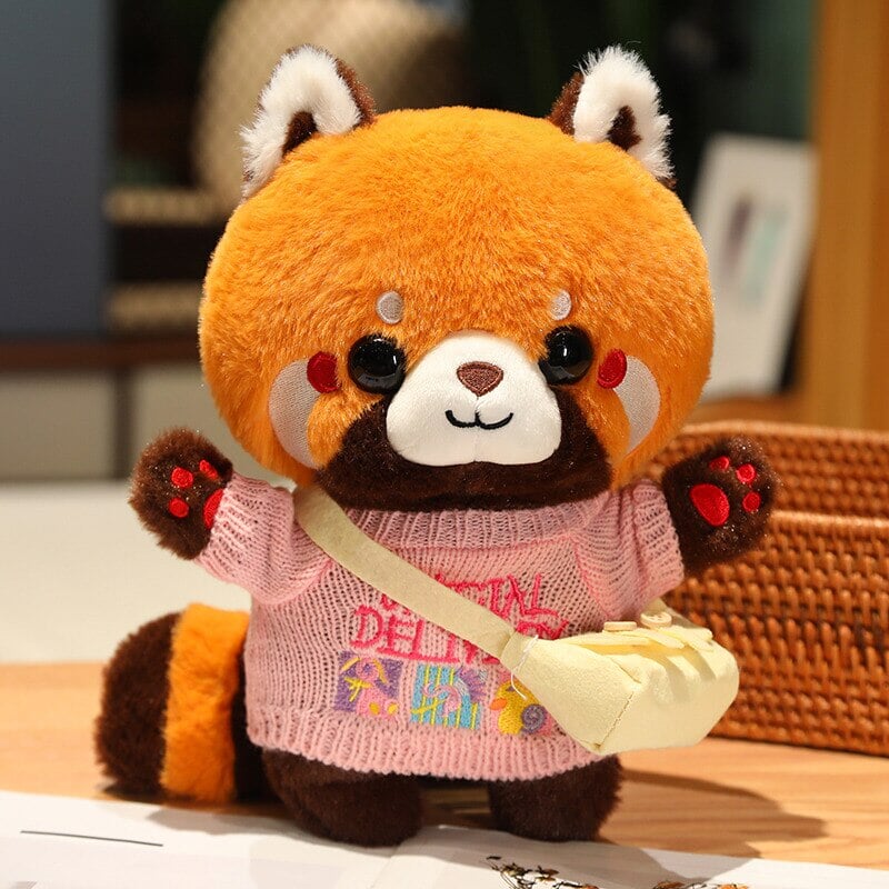 Cosplay Chai the Red Panda Plushie-Enchanted peach