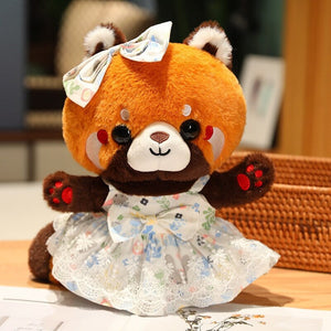 Cosplay Chai the Red Panda Plushie-Enchanted peach