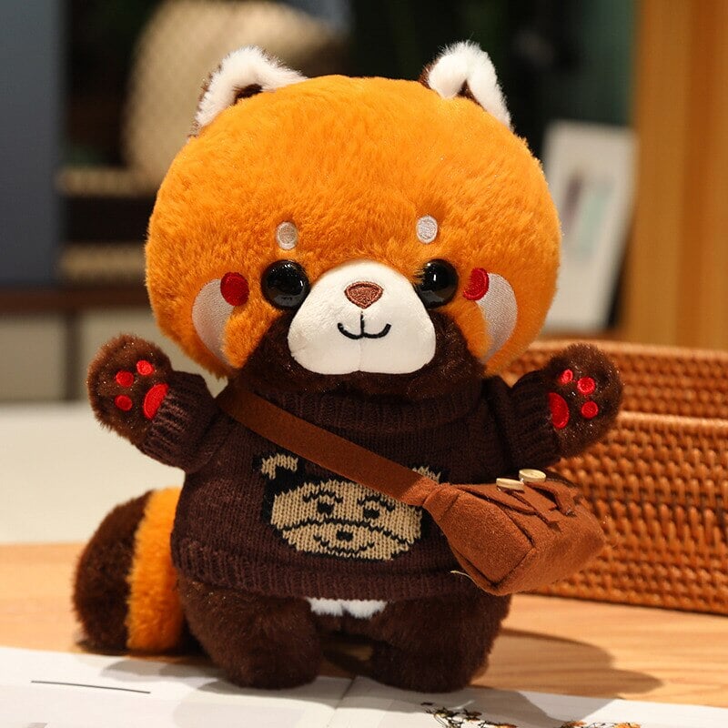 Cosplay Chai the Red Panda Plushie-Enchanted peach