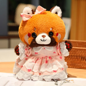 Cosplay Chai the Red Panda Plushie-Enchanted peach