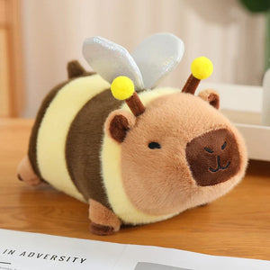 Cosplay Laying Capybara Animal Plush-Enchanted peach