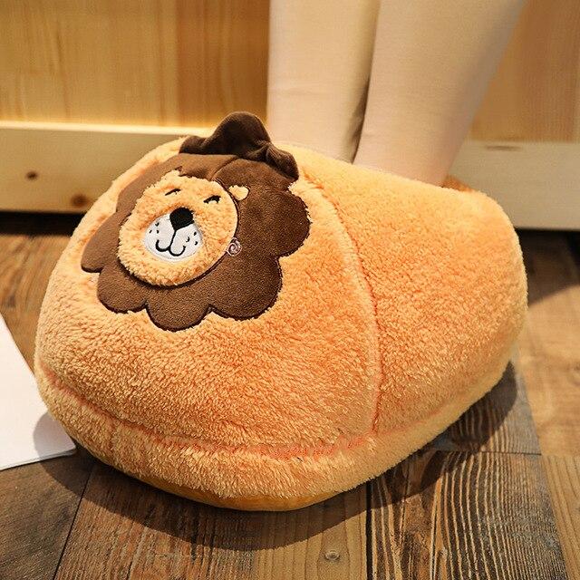 Cosy 2-in-1 Animal Plush Slipper-Enchanted peach