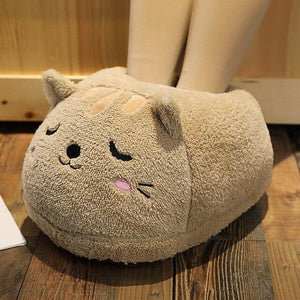 Cosy 2-in-1 Animal Plush Slipper-Enchanted peach