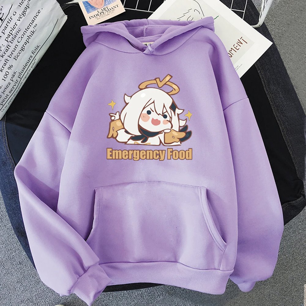 Cute Anime Emergency Food Hoodies-Enchanted peach