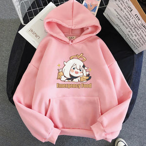 Cute Anime Emergency Food Hoodies-Enchanted peach