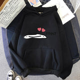 Cute Anime Melting Heart Hoodie-Enchanted peach