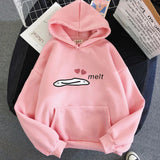 Cute Anime Melting Heart Hoodie-Enchanted peach