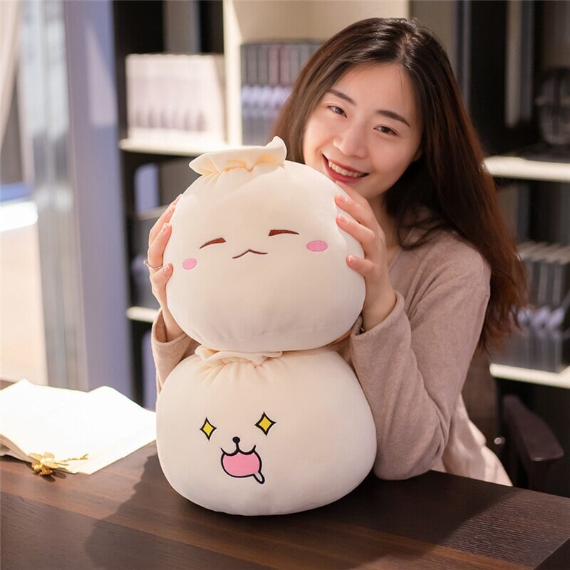 Cute Bao Bun Plushies-Enchanted peach