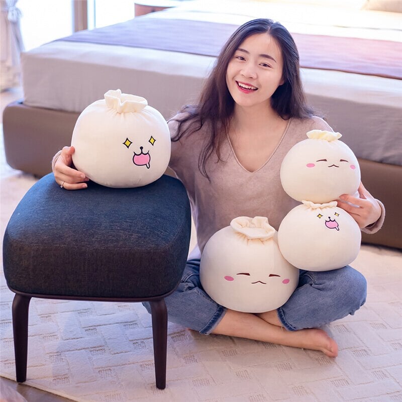 Cute Bao Bun Plushies-Enchanted peach