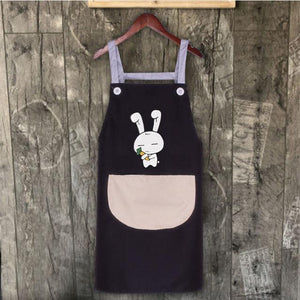 Cute Bunny My Carrot Apron-Enchanted peach