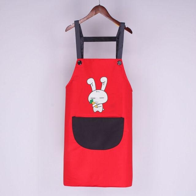 Cute Bunny My Carrot Apron-Enchanted peach