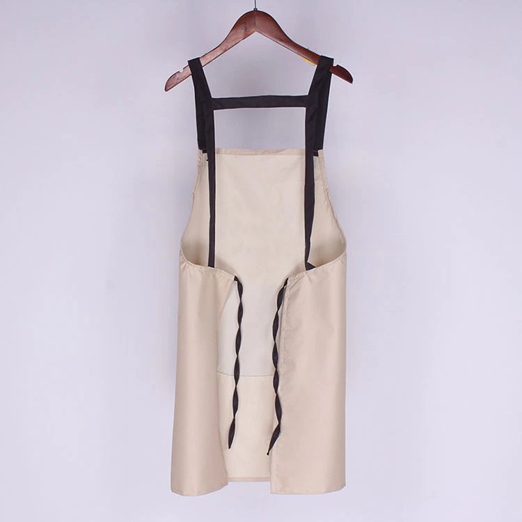 Cute Bunny My Carrot Apron with Short Sleeves-Enchanted peach